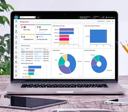 dashboard-uri in sistem software erp xrp